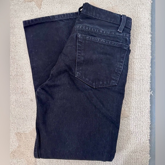 Reformation Jordi Kick Flare Jeans Black 25 - Picture 4 of 5
